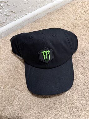 Black Cap with Green Logo - Men's Accessory